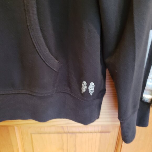 Victoria's Secret Angel Women's Black Pullover Hoddie/Sweatshirt, Size: L - Picture 3 of 16